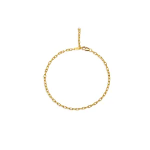Fine Linear Link Chain Bracelet