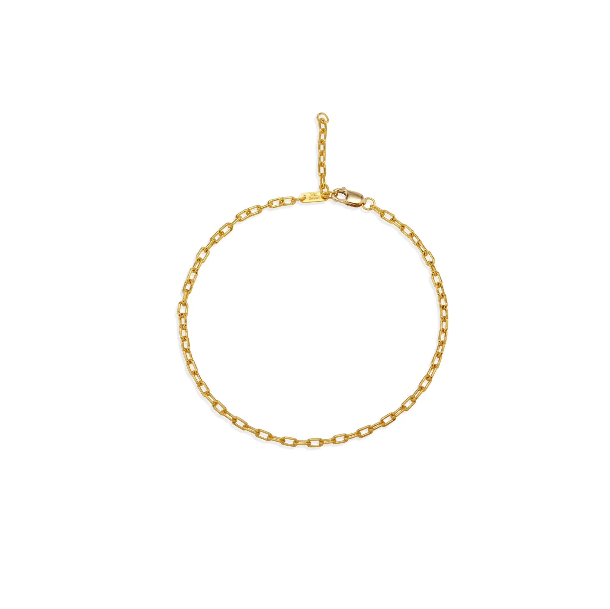 Fine Linear Link Chain Bracelet