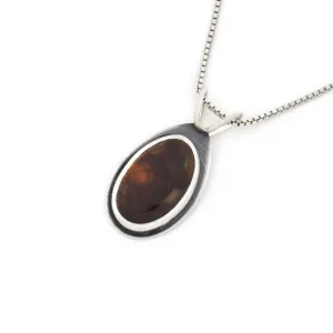 Fire Agate Drop Pendant No. 2