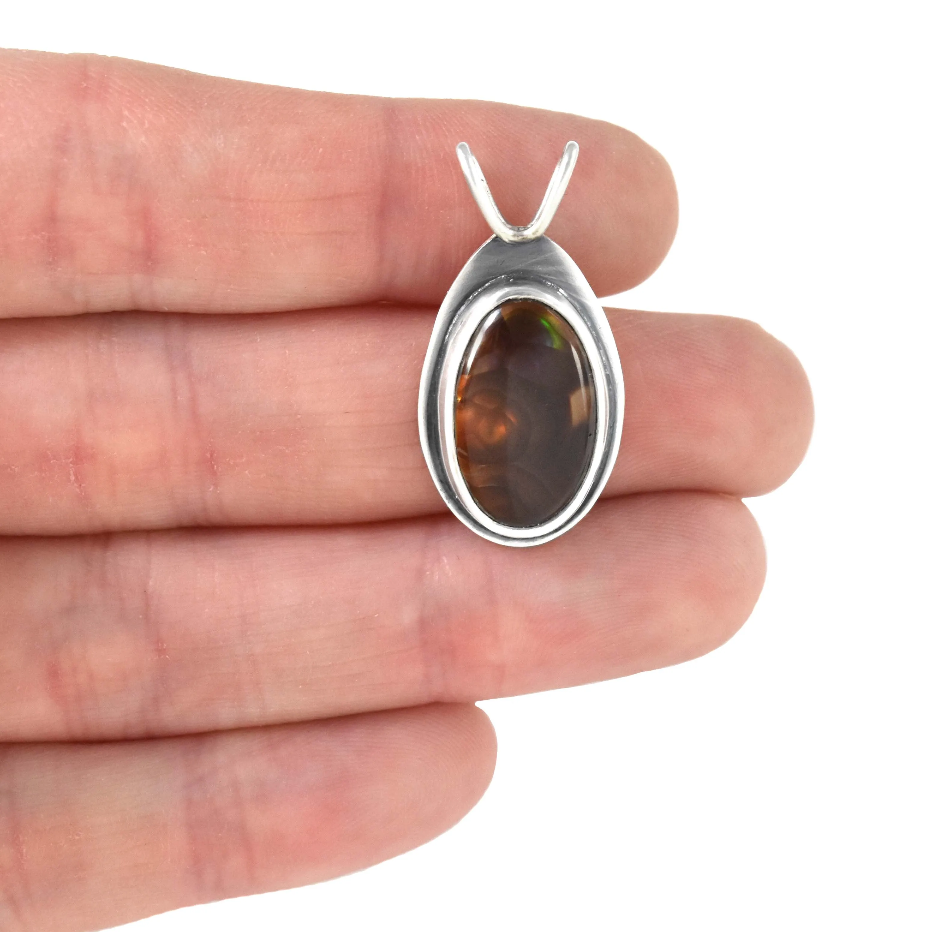 Fire Agate Drop Pendant No. 2