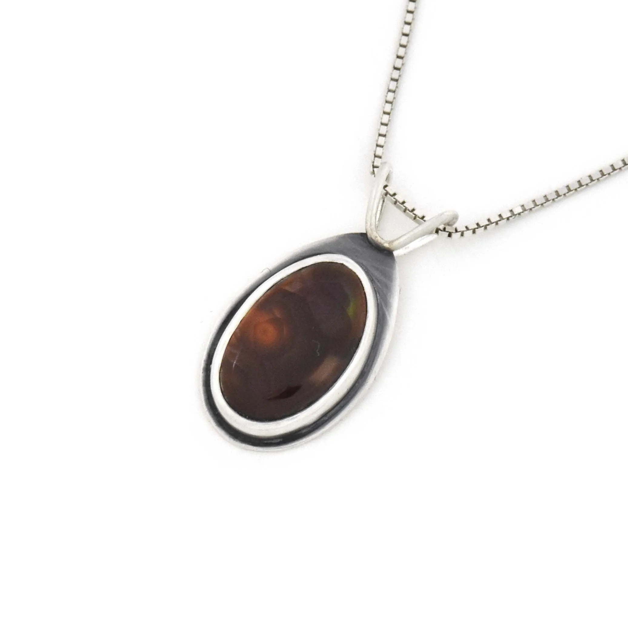 Fire Agate Drop Pendant No. 2