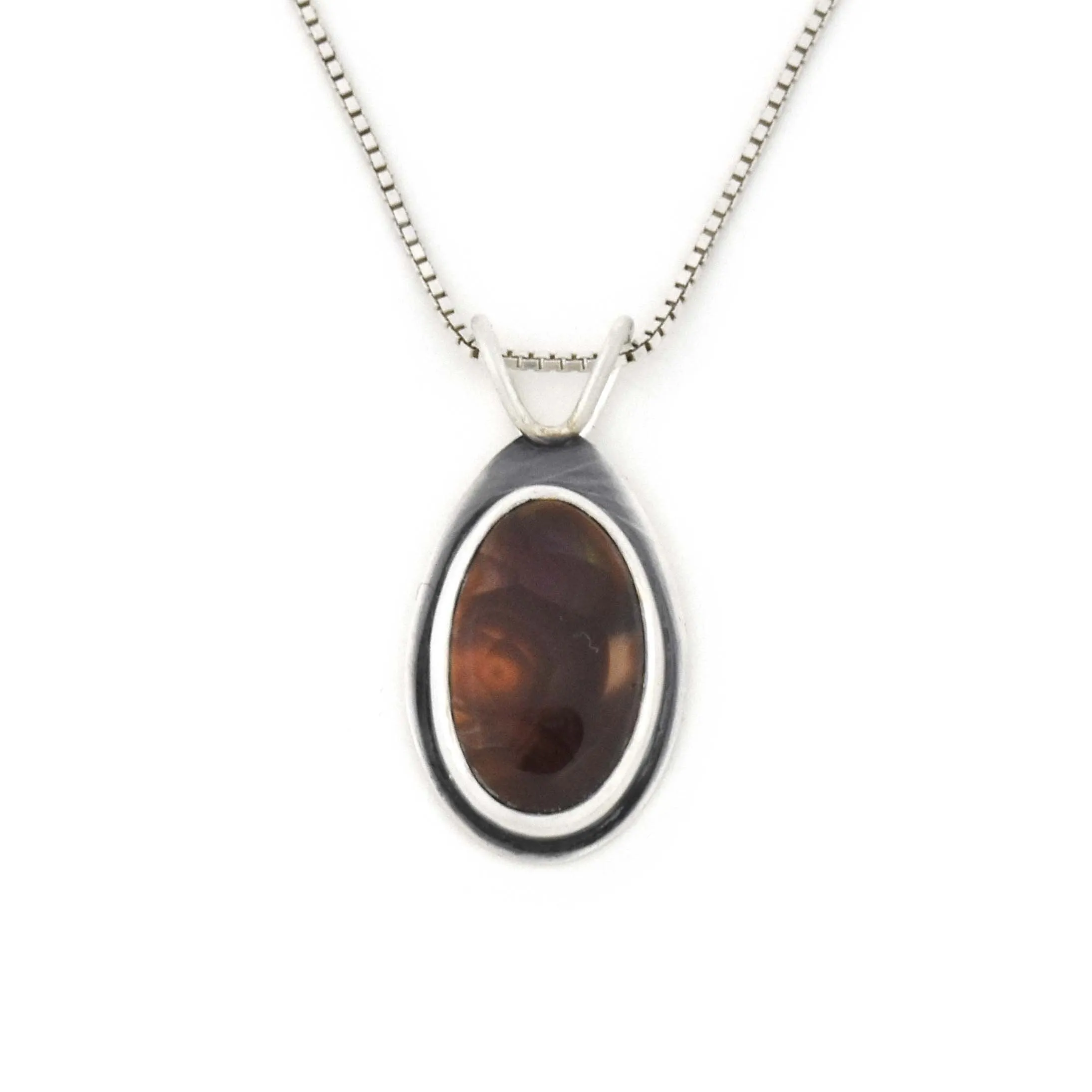 Fire Agate Drop Pendant No. 2