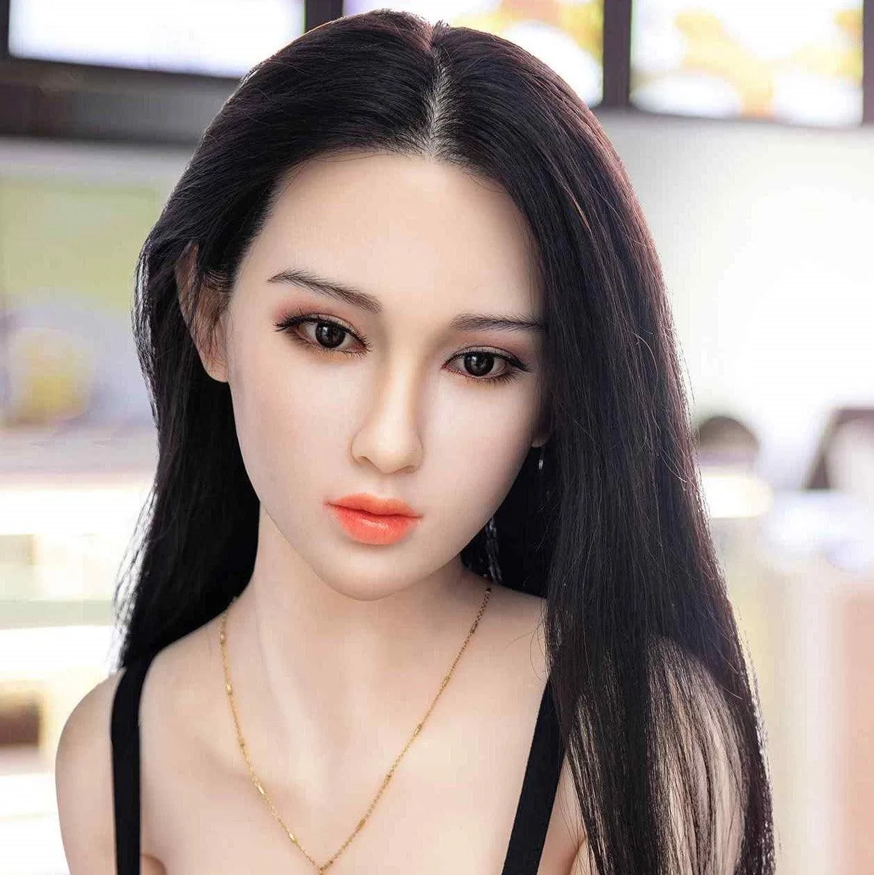 Fire Doll - Bea - Silicone Sex Doll Head - Natural