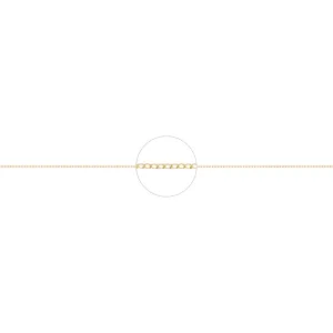 Flat Curb Chain - Gold