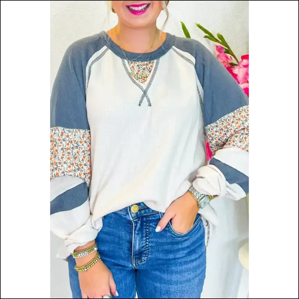Floral Patchwork Raglan: so Comfy It's Almost Illegal 🤫 Needful Things