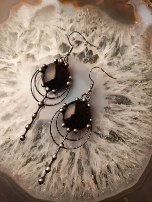 Forest drops earrings - blaсk