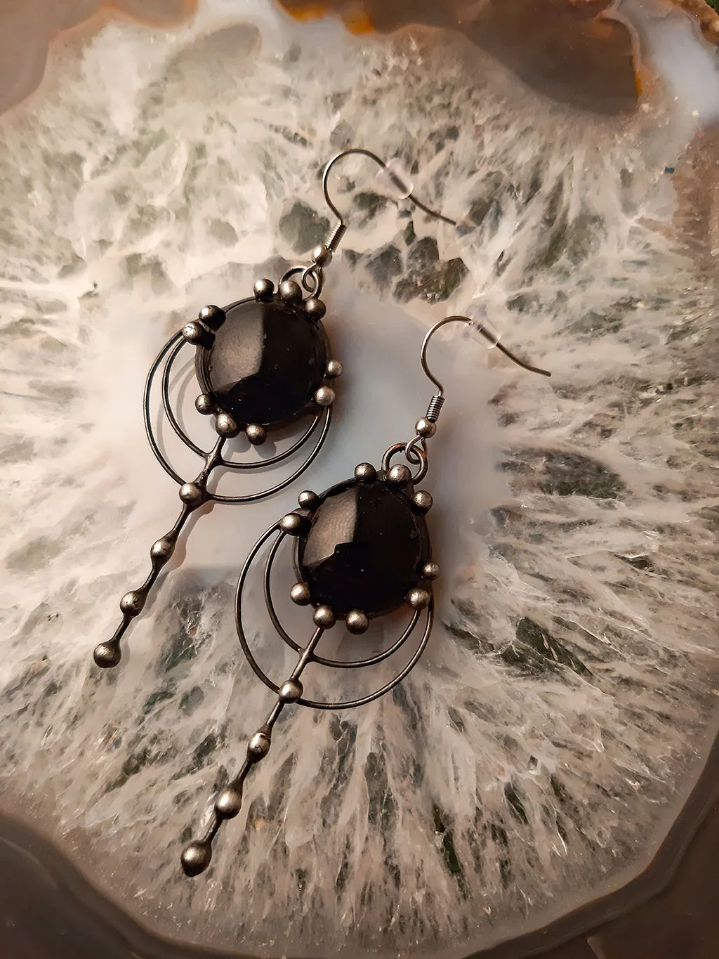 Forest drops earrings - blaсk