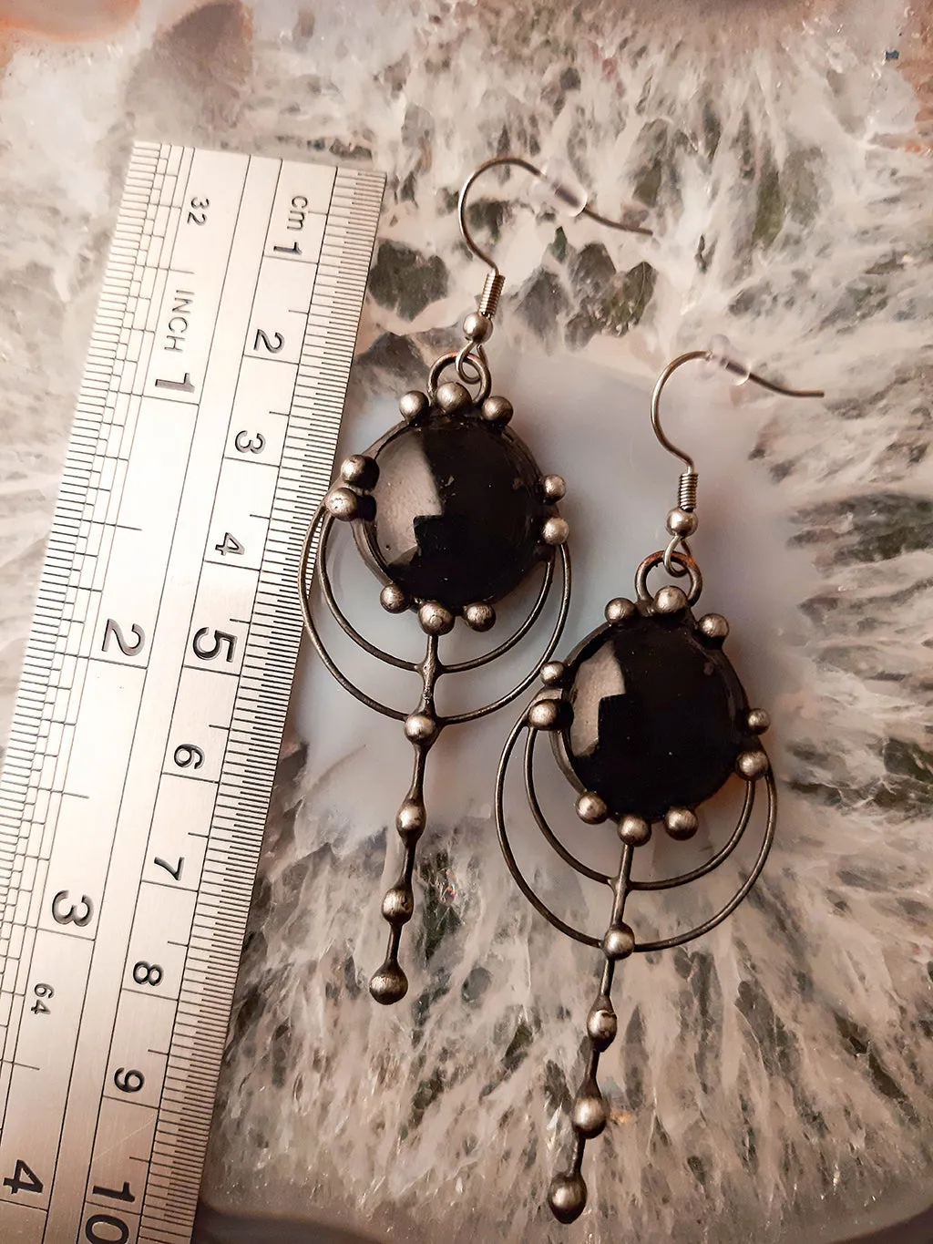 Forest drops earrings - blaсk