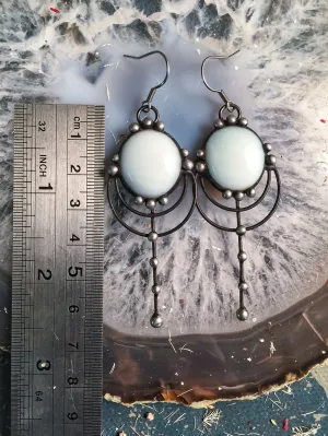 Forest drops earrings - white