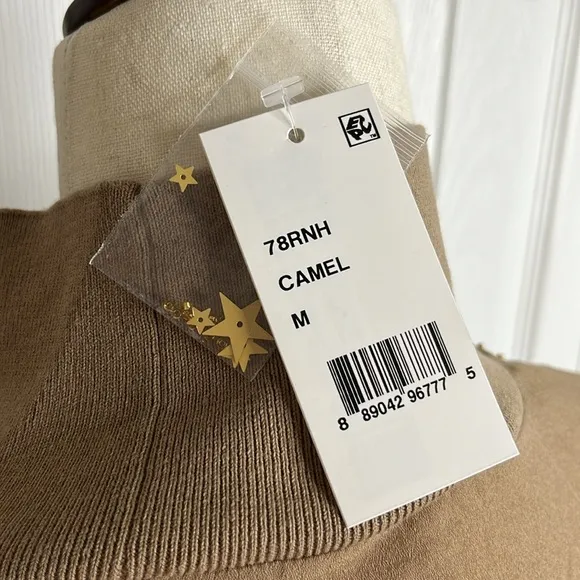 French Connection Macey Beaded Star Turtleneck Sweater