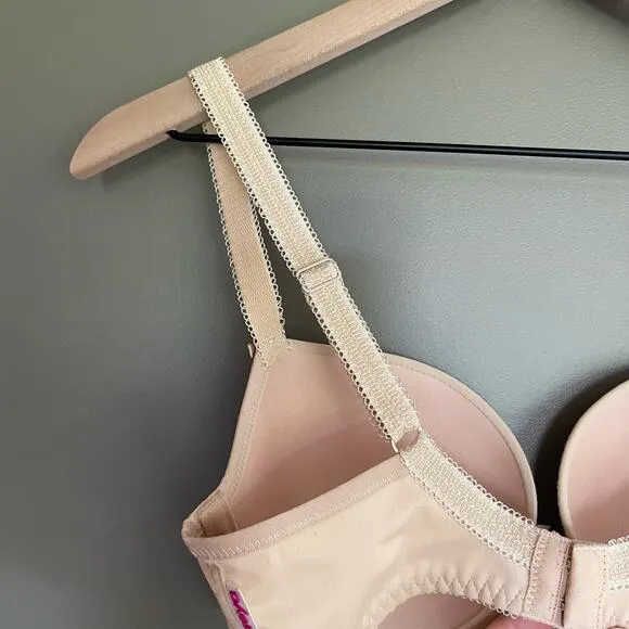 Freya Deco Nude Plunge UW Moulded Cup Bra Size 30DDD Nude Beige Underwire
