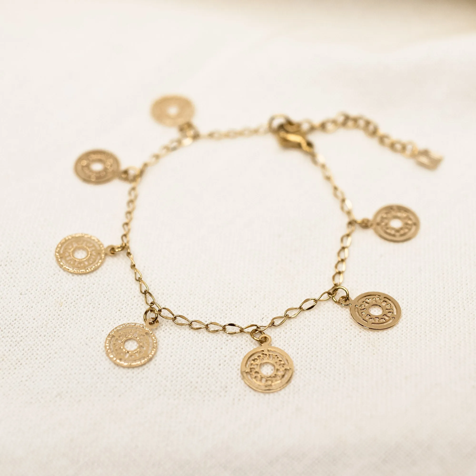 Gap Mandala Charms Bracelet