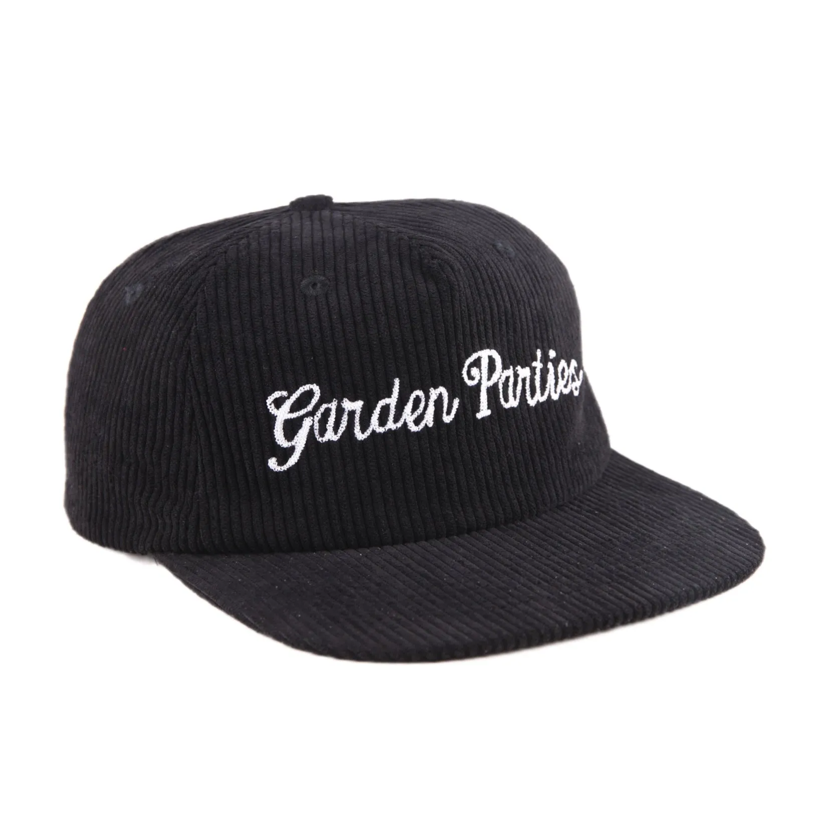 Garden Parties Corduroy Hat Black