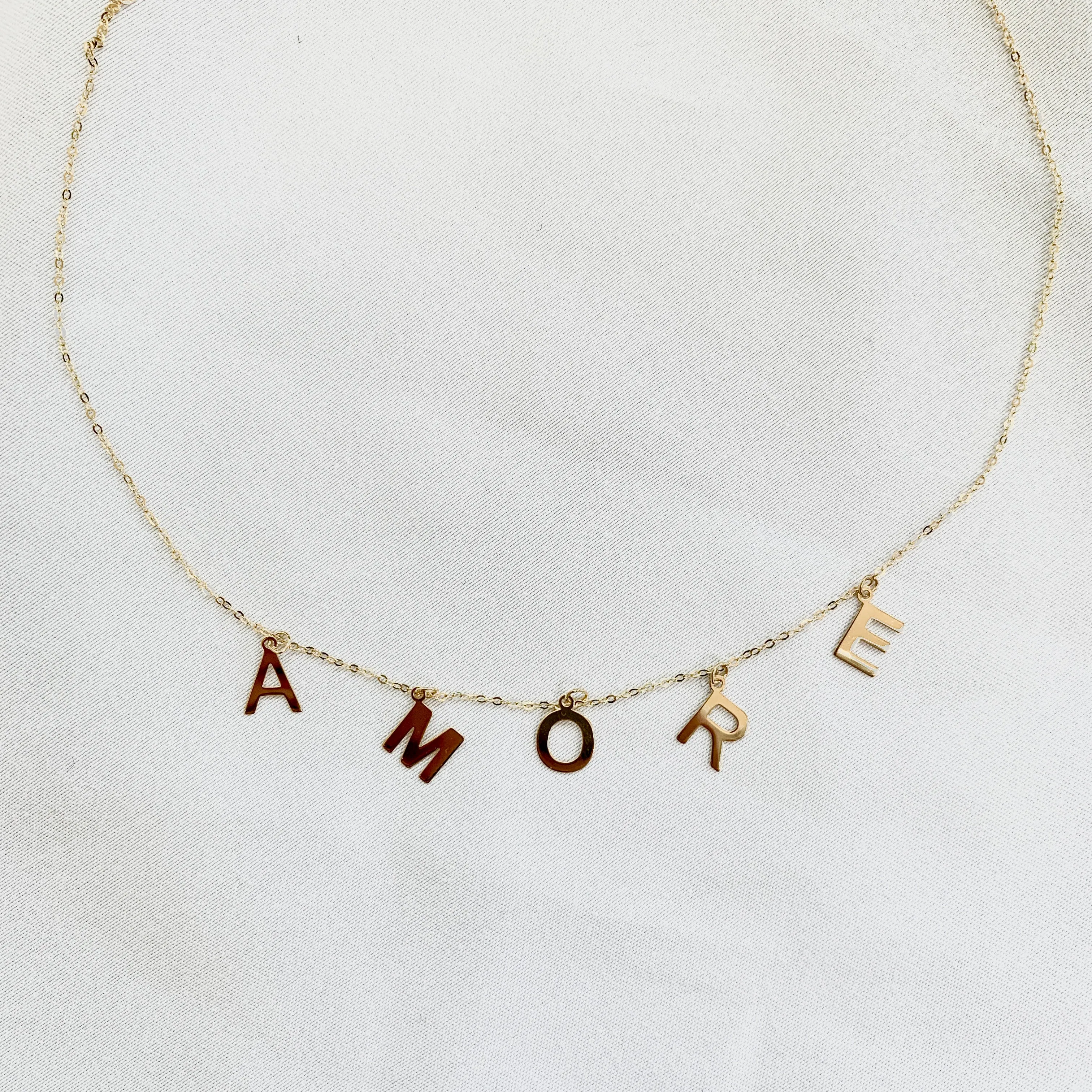 Gavriel AMORE Necklace in 14K Gold
