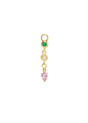 Gem Trio Chain Charm