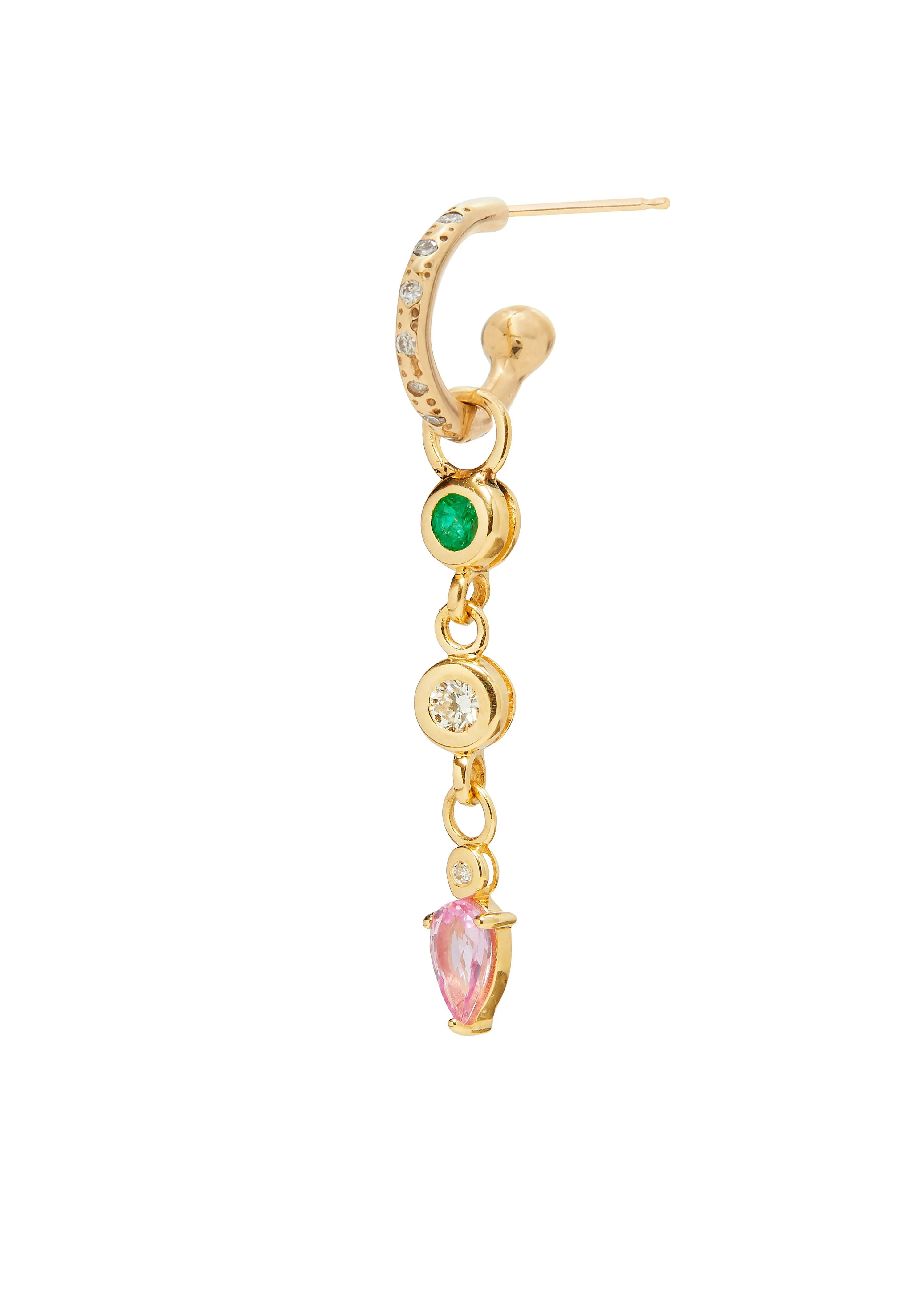 Gem Trio Chain Charm