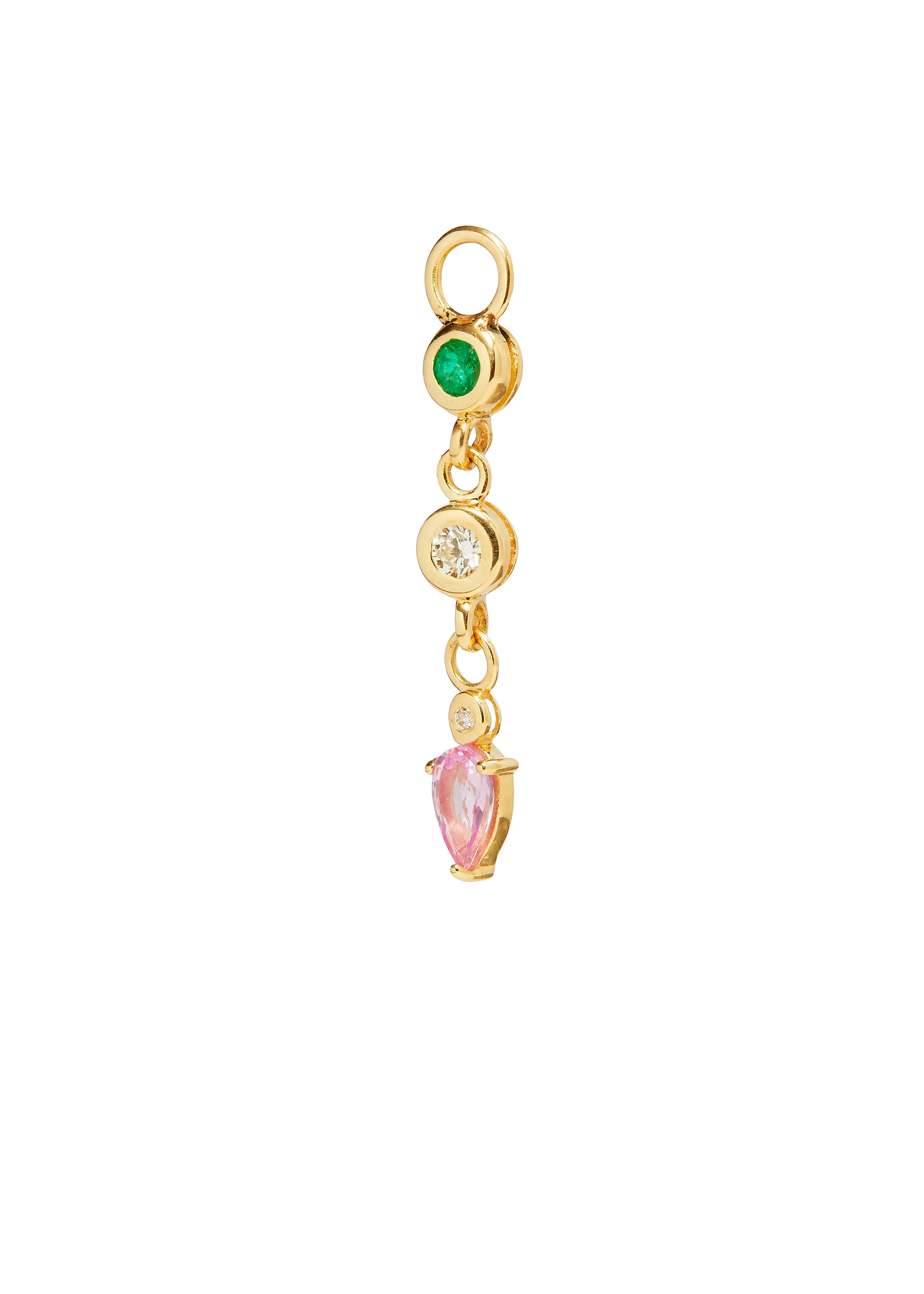 Gem Trio Chain Charm