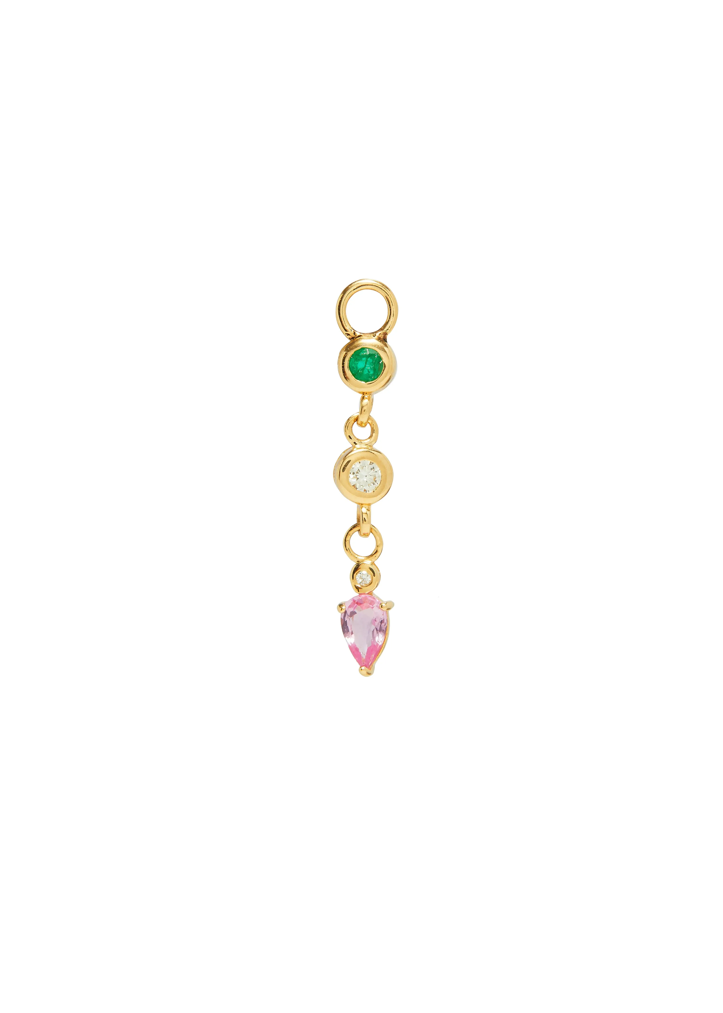 Gem Trio Chain Charm