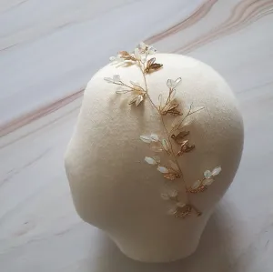 Gold Beaded Wreath Headband