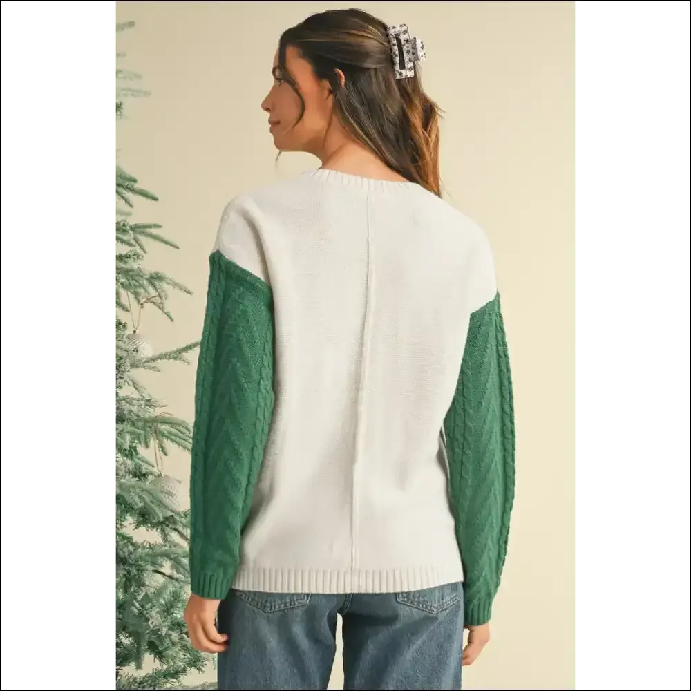 Gold Flame Colorblock Sweater: too Hot to Handle 🔥 Needful Things