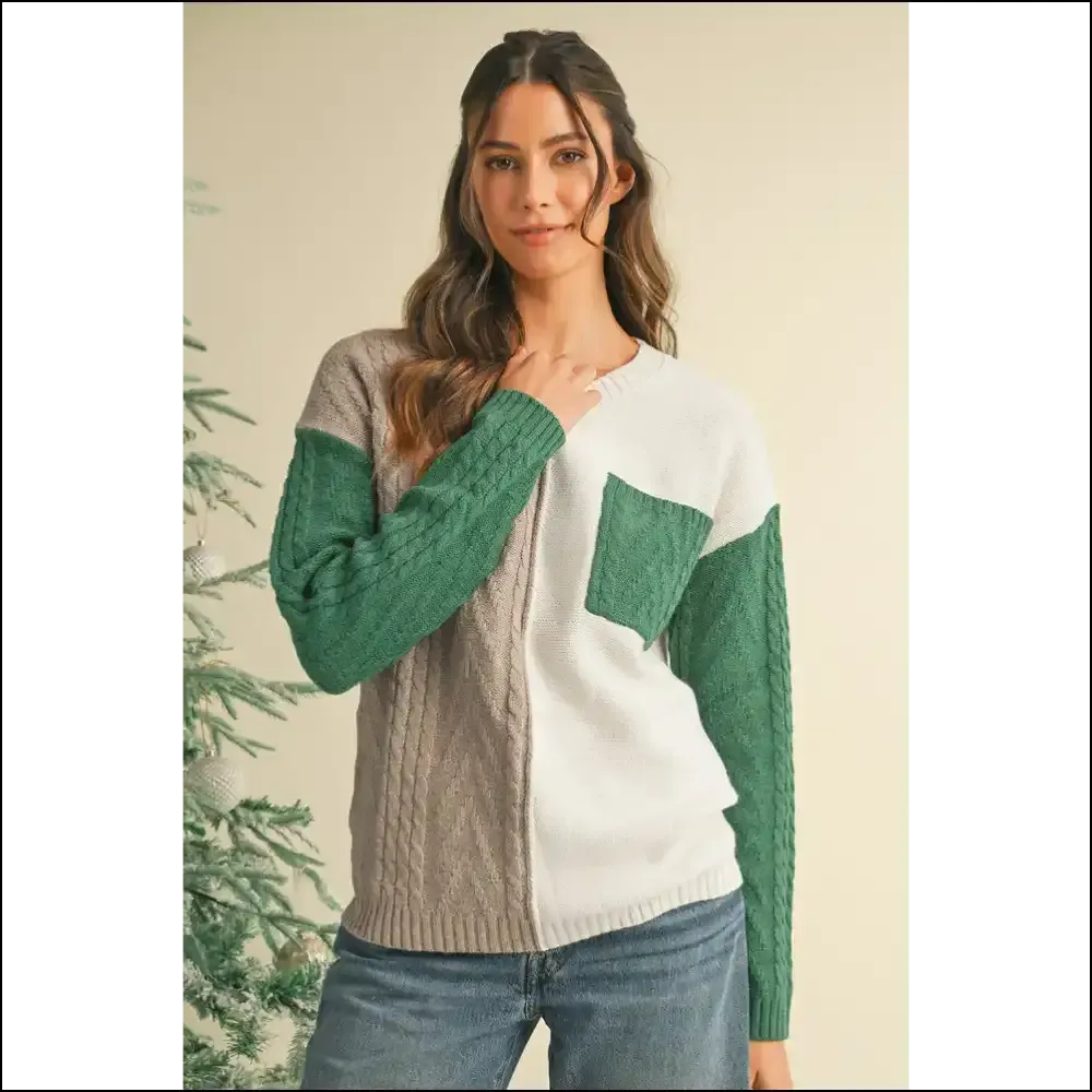 Gold Flame Colorblock Sweater: too Hot to Handle 🔥 Needful Things