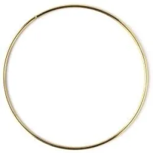 Gold Metal Macrame Ring 18.9"