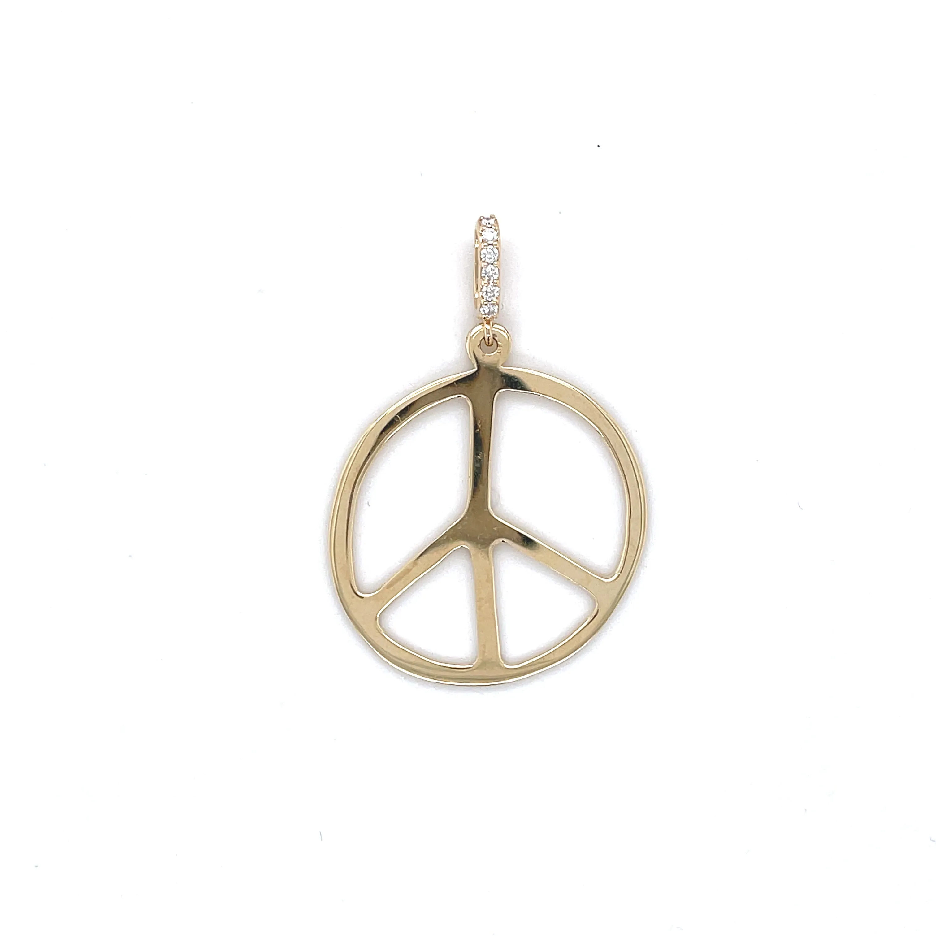 Gold Peace Pendant