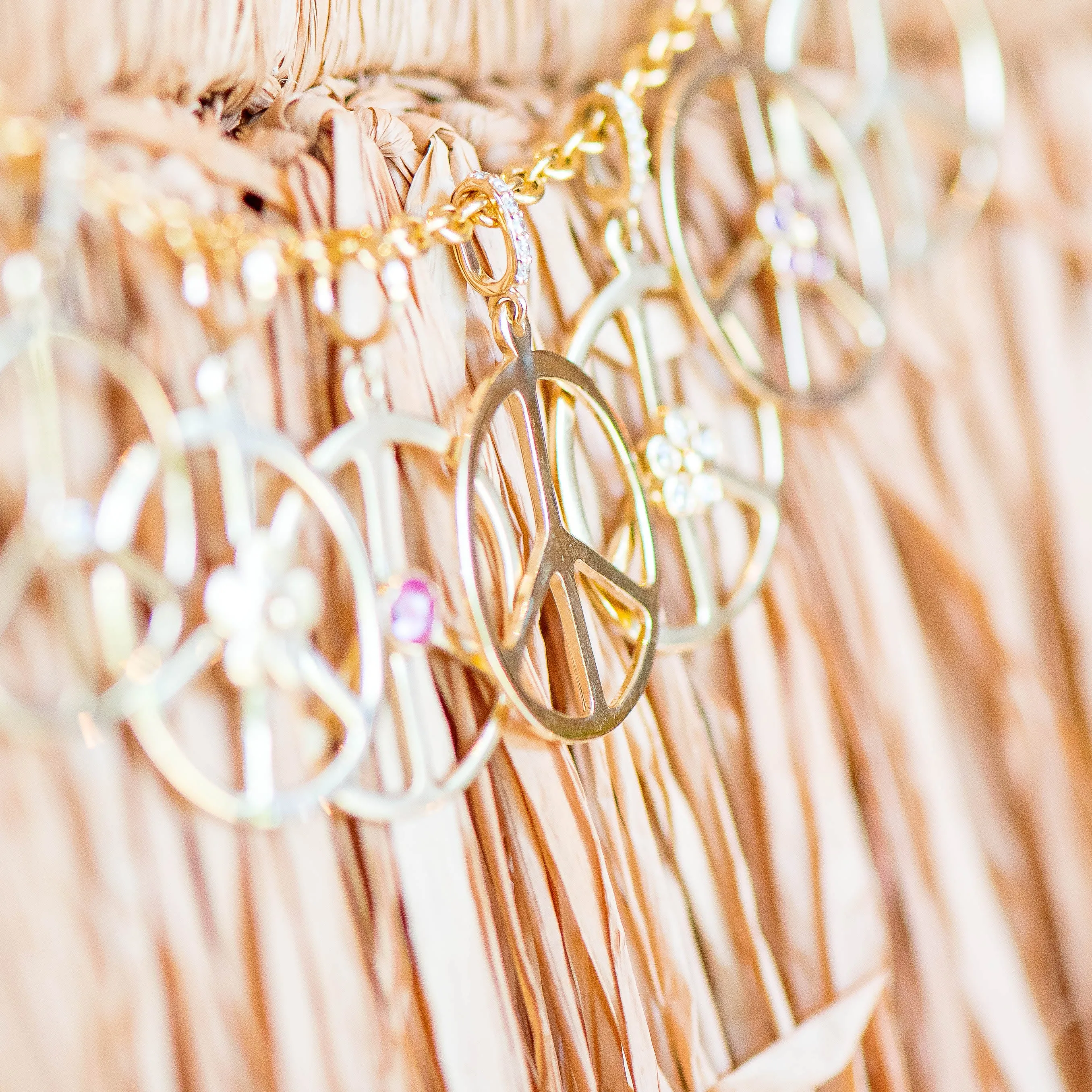 Gold Peace Pendant