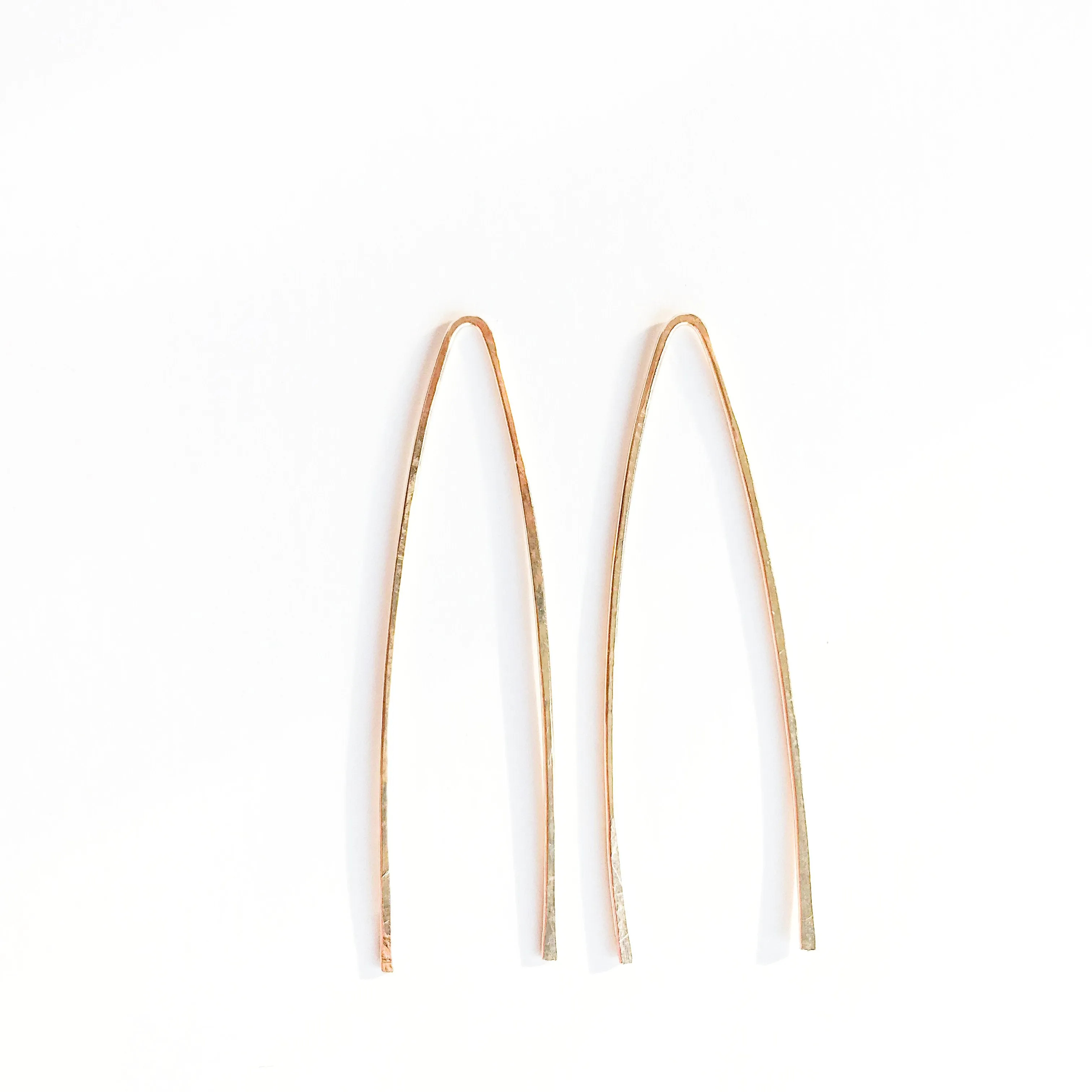 Gold Tear Threader Earrings