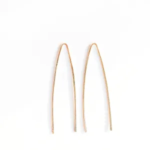 Gold Tear Threader Earrings
