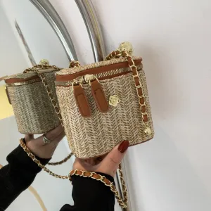 Graceful Elegant Box Chain Bohemian Style Crossbody Bags