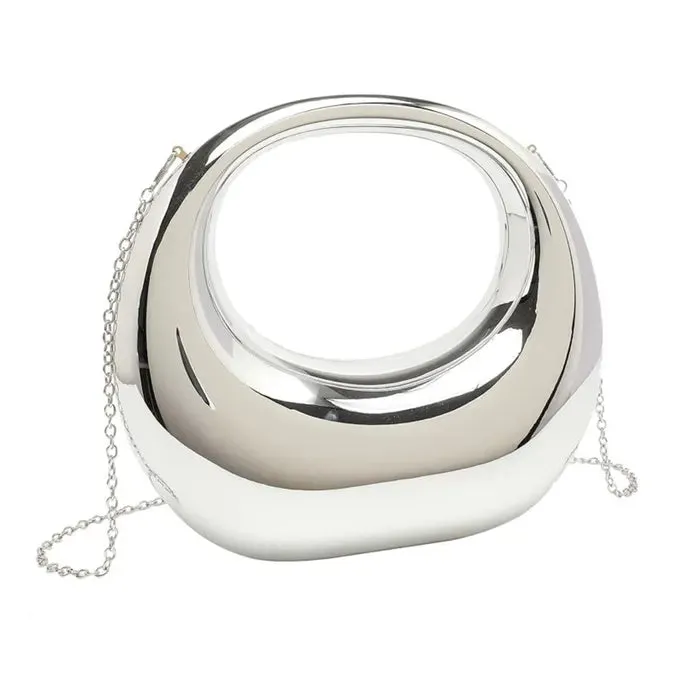 Handbag Black Crescent Moon Evening Bag Women