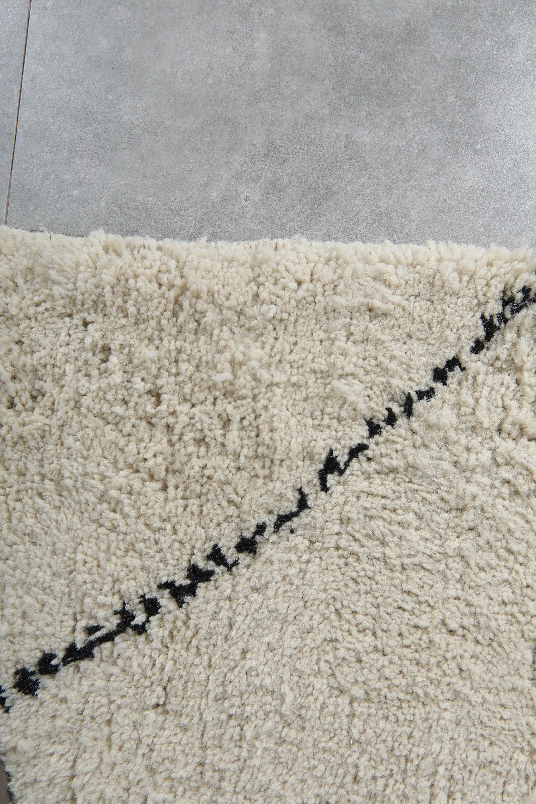 Handmade Beni ourain Moroccan Rug - Custom Rug - Wool rug
