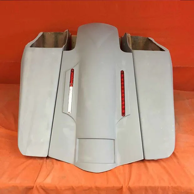 Harley Davidson 2014 - 2018  / 2015 5" Fifty Five Extended Stretched Saddlebag LED Fender Kit - No Cut Outs No Lids