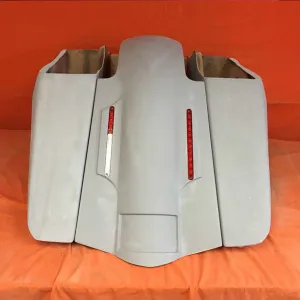Harley Davidson 2014 - 2018  / 2015 5" Fifty Five Extended Stretched Saddlebag LED Fender Kit - No Cut Outs No Lids