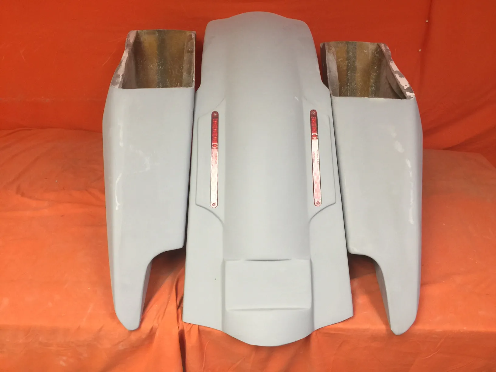Harley Davidson 2014 - 2023 5" Fifty Five Extended Stretched Saddlebag LED Fender Kit - Dual Cut Outs No Lids