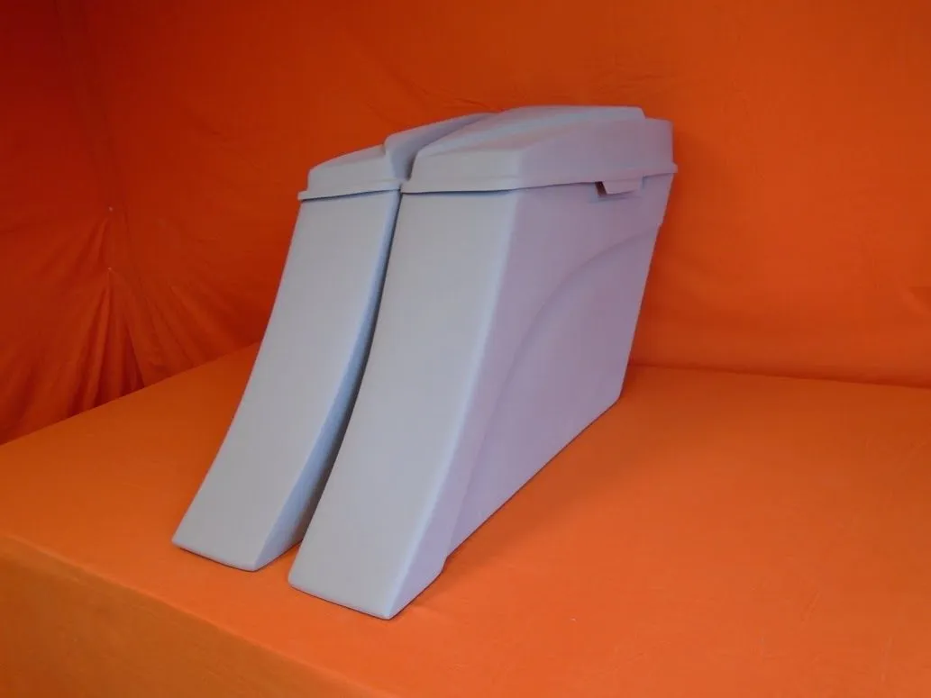 Harley Davidson 6" Extended Stretched Out & Down Saddlebags - 2014 - 2018  Model Style Bags   6x9 Speaker lids - No Cut Outs
