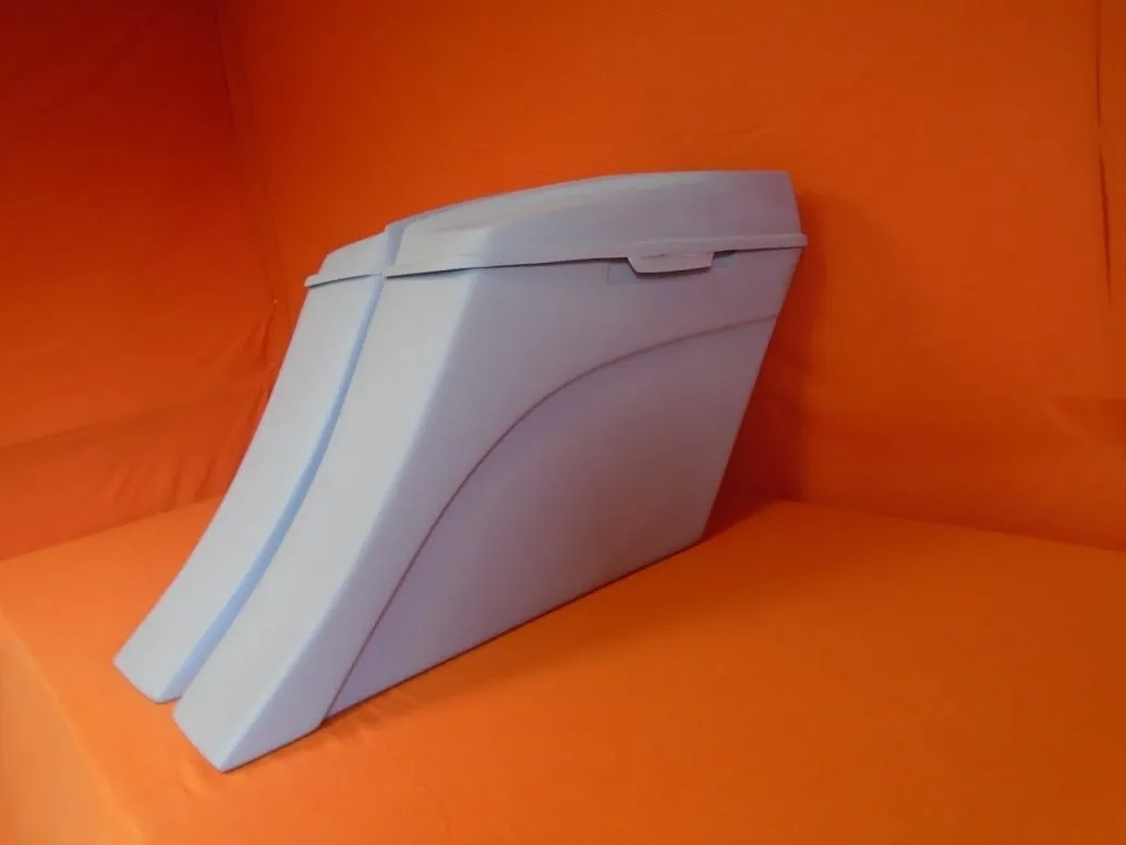 Harley Davidson 6" Extended Stretched Out & Down Saddlebags - 2014 - 2018  Model Style Bags   6x9 Speaker lids - No Cut Outs
