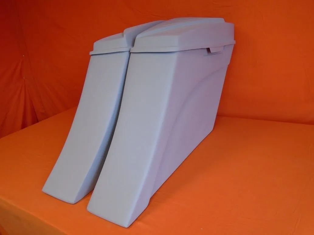 Harley Davidson 6" Extended Stretched Out & Down Saddlebags - 2014 - 2018  Model Style Bags   6x9 Speaker lids - No Cut Outs