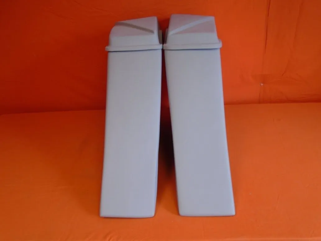 Harley Davidson 6" Extended Stretched Out & Down Saddlebags - 2014 - 2018  Model Style Bags   6x9 Speaker lids - No Cut Outs