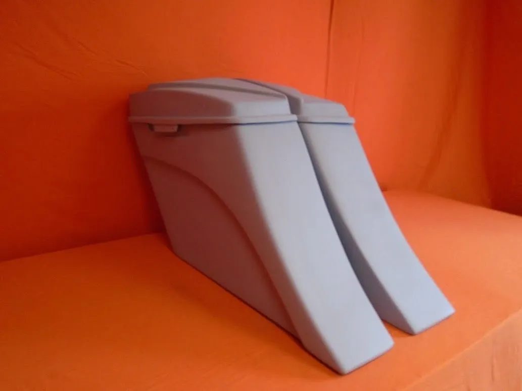 Harley Davidson 6" Extended Stretched Out & Down Saddlebags - 2014 - 2018  Model Style Bags   6x9 Speaker lids - No Cut Outs