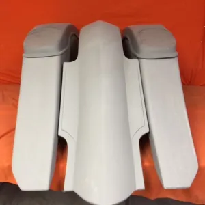 Harley Davidson 6" Trendsetter Extended Saddlebag Fender Kit - No Cut Outs   Dual 6 X 9 Speaker Lids / 2014 - 2018