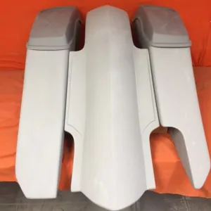 Harley Davidson 6" Trendsetter Extended Saddlebag Fender Kit - Right Side Cut Out   6.5" Speaker Lids / 2014 - 2018
