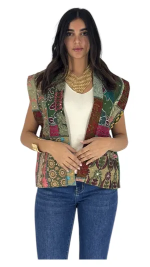 Hayat multi green vest