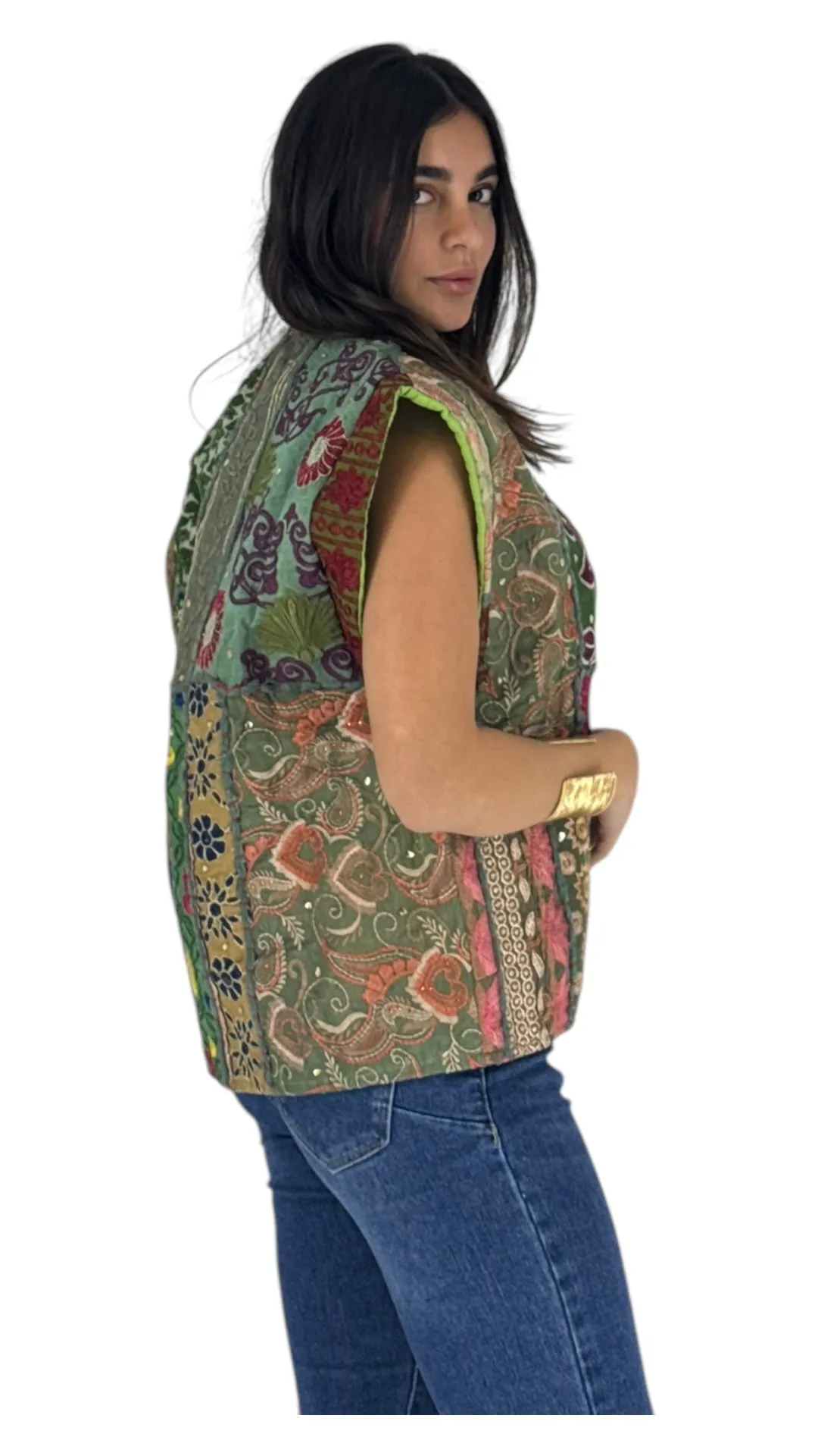 Hayat multi green vest