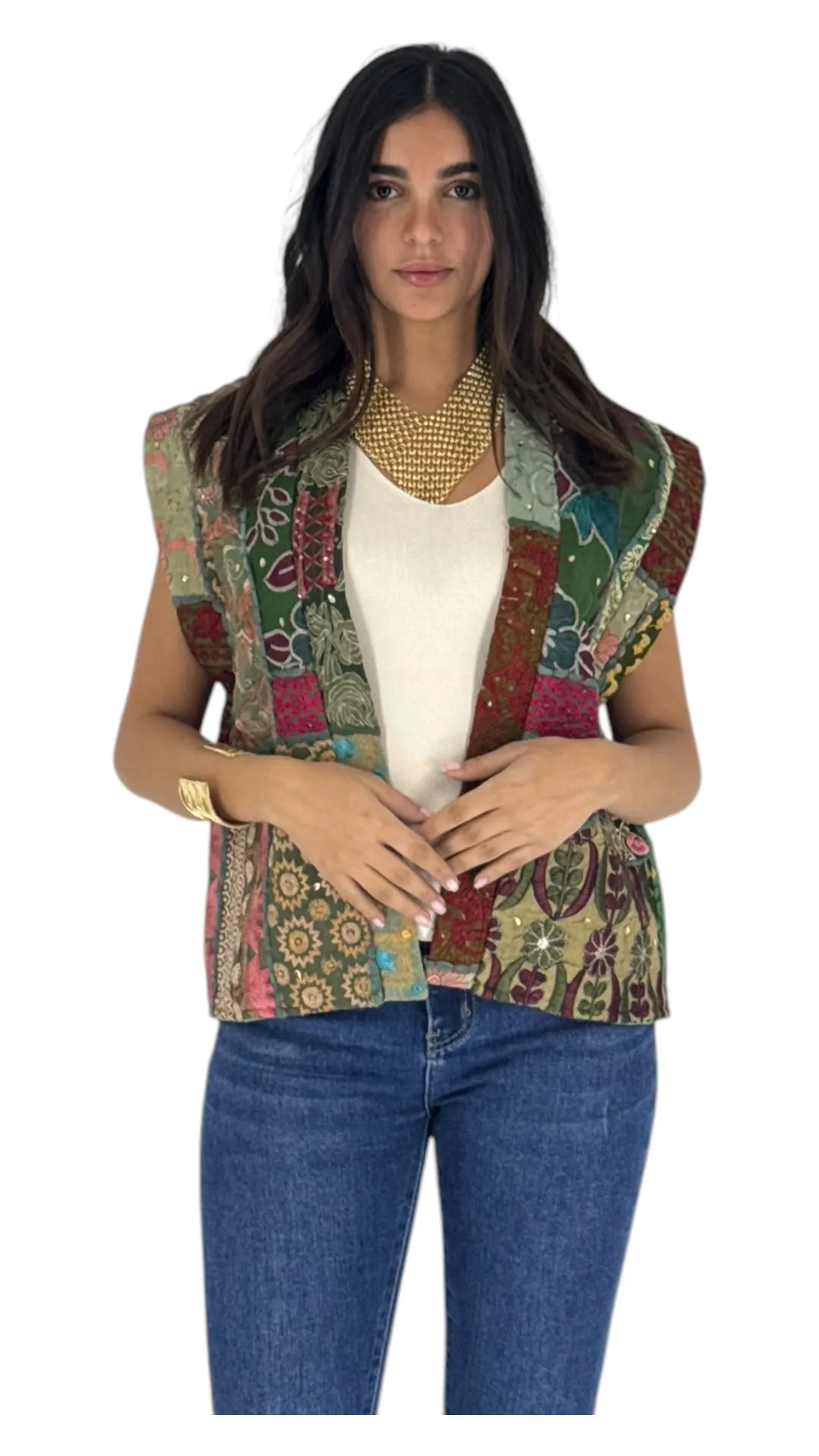 Hayat multi green vest