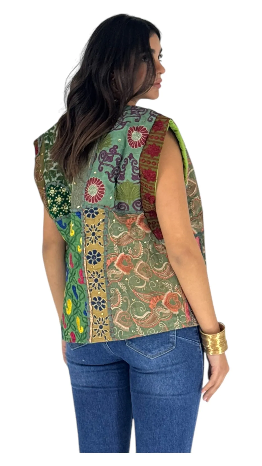 Hayat multi green vest