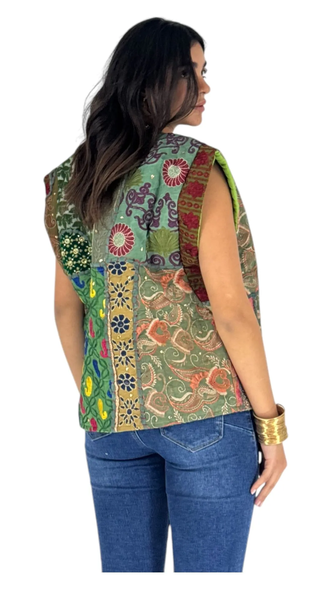 Hayat multi green vest