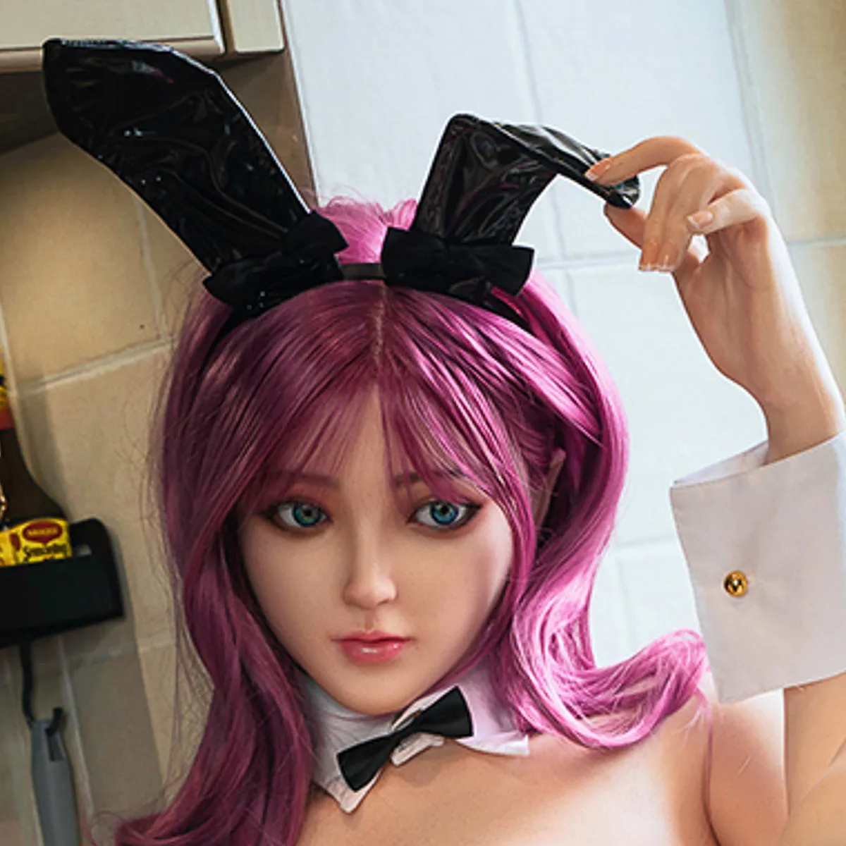 [HEAD-SY-#175-NATURAL-SILICONE-BROWN-M16-IMPLANTED HAIR]