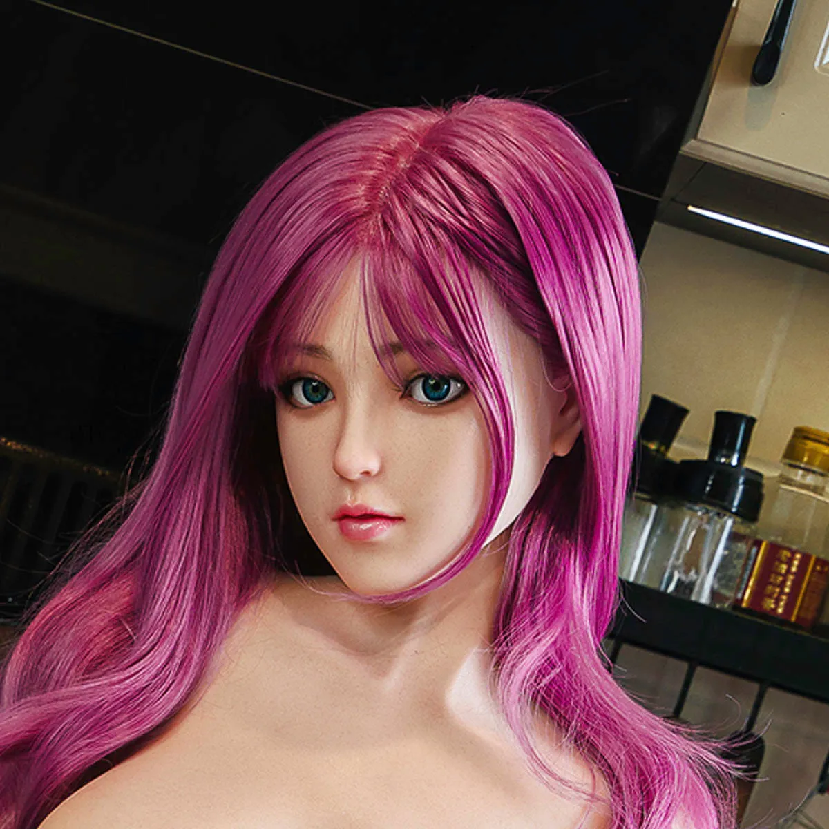 [HEAD-SY-#175-NATURAL-SILICONE-BROWN-M16-IMPLANTED HAIR]
